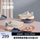斯凯奇（Skechers）一代奶茶熊QQ豆乳夏季女鞋熊猫老爹鞋透气休闲运动鞋厚底149238 玫瑰茶冻/ROS 40 尺码偏大，建议选小半码