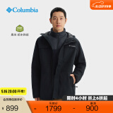 Columbia哥伦比亚户外男子拒水干爽保暖抓绒内胆三合一外套WE9701 010 2XL (190/104A)