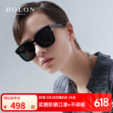 BOLON暴龙眼镜王鹤棣同款黑超方框太阳镜露营墨镜防晒送男友BL3111 A10-灰色非偏光