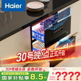 海尔（Haier）消毒柜嵌入式 灭菌舱系列115L两门三层 家用 大容量 紫外线+光波巴氏消毒 婴儿奶瓶 母婴消毒EB021