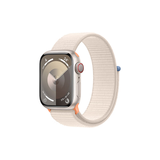 Apple/苹果 Watch Series 9 智能手表GPS+蜂窝款41毫米星光色铝金属表壳星光色回环式表带 MRJG3CH/A
