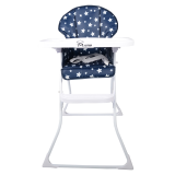 HAIZIJIA儿童餐椅婴儿宝宝餐桌椅儿童多功能宝宝餐椅可折叠便携式吃饭桌椅 深蓝星