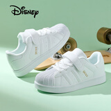 迪士尼（Disney）儿童春秋百搭贝壳头小白鞋中大童透气耐磨户外运动板鞋 白色  29 