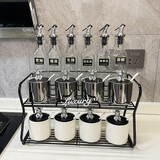 古莜轻奢调味罐套装调料盒油壶调料瓶置物架组合厨房陶瓷调料罐盐罐