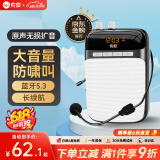 索爱（soaiy）S318小蜜蜂扩音器教师专用蓝牙音箱音响小喇叭TF卡U盘录音麦克风户外导游便携式教学Type-c 黑