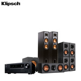 杰士（Klipsch）杰士R-26F家庭影院7.1音箱 落地影院组合音响客厅影院 HiFi高保真套装（黑色）配TX-NR5100功放