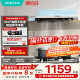 华帝（VATTI）国家政府补贴20% 欧式顶吸家用吸油烟机小尺寸齐平橱柜22风量大吸力脱排抽油烟机一级能效 i11176T