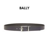 巴利BALLY 男双面礼盒装牛皮针扣皮带宽3.5cm海军蓝110