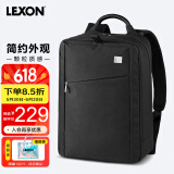 乐上（LEXON）商务双肩包笔记本电脑包男14英寸休闲手提包男旅行多功能书包