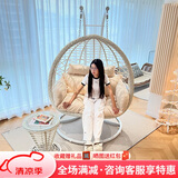 紫叶（ziye）双人吊椅吊篮欧式懒人摇篮椅室内吊床户外阳台摇椅成人秋千藤椅