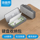 海备思键盘收纳包机械键盘鼠标一体收纳包客制化外设收纳盒适用68/87键抗震缓震保护袋硬壳包