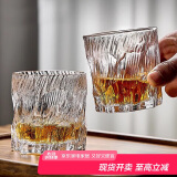 青苹果冰原洋酒杯 水晶玻璃威士忌杯 水杯家用玻璃杯透明清酒杯黄酒杯*6