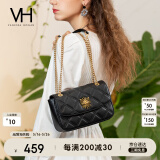 VANESSA HOGAN VH女包茵然软包系列复古太阳神斜挎包菱格链条腋下包小众单肩包