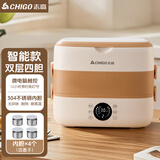 志高（CHIGO）电热饭盒加热饭盒可插电双层便携式保温饭盒上班族带饭热饭神器办公室 2L 双层四胆【智能预约】