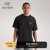 ARC'TERYX始祖鸟 KRAGG COTTON LOGO SS 透气 男子 棉质短袖T恤 24K BLACK/黑色 L