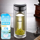 希诺双层玻璃杯男家用商务办公泡茶杯子过滤车载水杯XN-9310 315mL