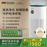 诺森柏格（Nocenbeger）空气净化器 家用0臭氧分解除甲醛除菌消除异味除过敏原雾霾二手烟负离子净化器G6plus 诺森柏格G6PLUS
