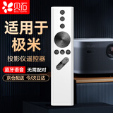 贝石 适用于极米XGIMI投影仪遥控器 通用H1/H2/H3/Z4X/Z6X/Z8X/H1sCC极光曜皓语音遥控器 白色