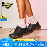 马丁（DR.MARTENS）1461春夏舒适百搭通勤休闲入门款软皮黑色皮鞋单鞋 黑色 37