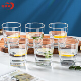 青苹果玻璃杯6只 加厚无铅洋酒杯鸡尾酒杯威士忌杯 啤酒杯水杯茶杯