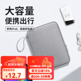 BUBMiPad收纳包11英寸平板电脑内胆包适用苹果华为平板配件收纳包 【蚂蚁布】灰色 12.9英寸