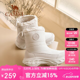骆驼（CAMEL）冬季雪地靴女款厚底加绒保暖棉鞋防泼水短靴子F24C026613