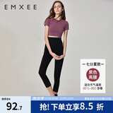 嫚熙（EMXEE）孕妇打底裤春秋裤孕妇托腹安全裤弹力休闲修身怀孕期外穿孕妇裤 黑色-适合18℃~30℃ M