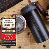 乐扣乐扣（LOCK&LOCK）不锈钢纤巧便携保温杯茶水杯车载商务杯子（200ml）黑色