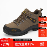 骆驼（CAMEL）户外登山鞋男 耐磨徒步鞋牛皮户外鞋 A63202a6015 棕色 39