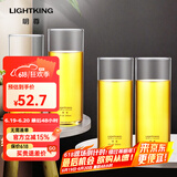 明尊（LIGHTKING）玻璃水杯茶杯 牛奶果汁杯办公室男女茶水杯耐热玻璃杯子套装 CP'22【300ml】4只装
