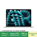 Apple/苹果AI笔记本/MacBookAir13.6英寸M3(8+10核)24G512G银色电脑MC8N4CH/A