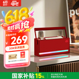 唱吧小巨蛋K歌音箱L21樱桃绒 K歌麦克风 话筒音响一体 电脑蓝牙音箱音响  生日礼物