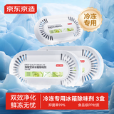 京东京造净味空间强力冰箱除味剂3盒 活性炭+食品级抑菌冷冻可用