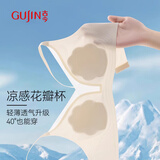 古今无痕内衣女夏季超薄款大胸显小缩胸兔耳朵文胸罩收副乳防下垂夏M