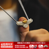 马登福叔 美式复古925纯银简约长款项链男女阿美咔叽潮流百搭工装吊坠配饰 飞鹰(无链子)