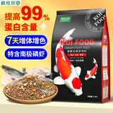 疯狂水草（FKSC）锦鲤饲料5斤中颗粒四合一 鱼粮锦鲤鱼食专用饲料 通用型增色增体
