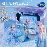 迪士尼（Disney）冰雪奇缘艾莎儿童包可爱小香风纱裙皮革斜挎包零钱包公主生日礼物