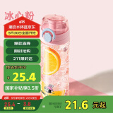 希乐塑料杯子tritan材质随手杯大容量男女学生便携运动水杯儿童弹跳杯