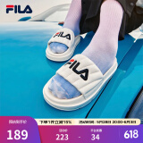 斐乐（FILA）女鞋运动拖鞋厚底凉拖沙滩鞋漂流船 奶白-GD 38