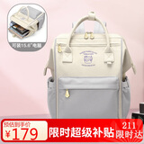 POLO双肩包女士背包妈咪包书包大学生大容量电脑包生日礼物送女友