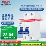德力西（DELIXI）空气开关 HDBE632C63 家用空开小型断路器2P双极断路器 2P63A