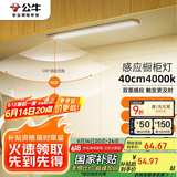 公牛（BULL）感应橱柜灯衣柜灯LED人感光感磁吸 卧室床沿玄关小夜灯40CM4000K