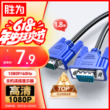 胜为（shengwei）VGA线高清视频线 1.8米电脑主机连接投影仪显示器3+6芯数据信号线 VC-3018