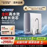 史密斯（A.O.SMITH）佳尼特蓝鲸净水机家用净水器厨房专用台下用直饮机一体机厨下6年RO膜 1000G CR2500AE1国家补贴