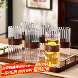青苹果轻奢耐热玻璃杯 防烫家用客厅喝水杯子泡茶牛奶杯咖啡杯高颜值6只