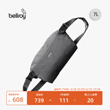 Bellroy澳洲Lite Sling 7L 轻行胸包户外骑行机能磁吸单肩斜挎包轻行包 格纹灰7L