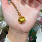 黄金八宝罗盘项链女金包银999可旋转吊坠手编绳送女友情人节礼物 小胖福吊坠（金包银） （赠手编绳）证书+礼盒