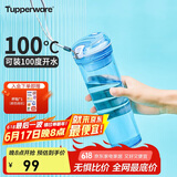 特百惠（Tupperware）晶彩MAX塑料杯600ml 男女士学生夏季运动水杯子户外大容量 冰水蓝
