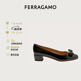 菲拉格慕（Ferragamo）女士Vara蝴蝶结高跟鞋 0591963_1D _ 75 /38码礼物 送女友