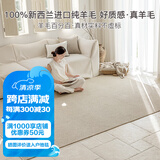 东升100%新西兰羊毛无胶水无甲醛抗菌防螨客厅卧室环保地毯可定制尺寸 边城 2*3米
